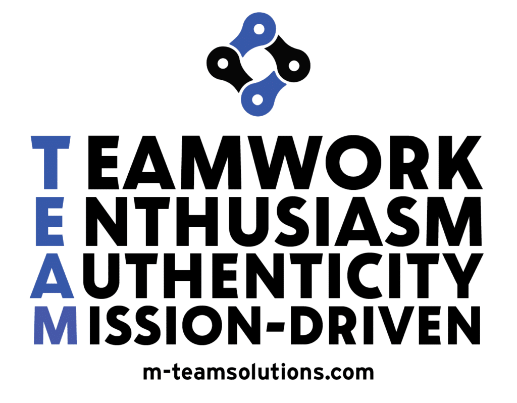 Our core values: Teamwork, Enthusiasm, Authenticity, Mission-Driven